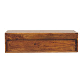 Lunar 2 Drawer Chestnut Wall Mounted Media Unit