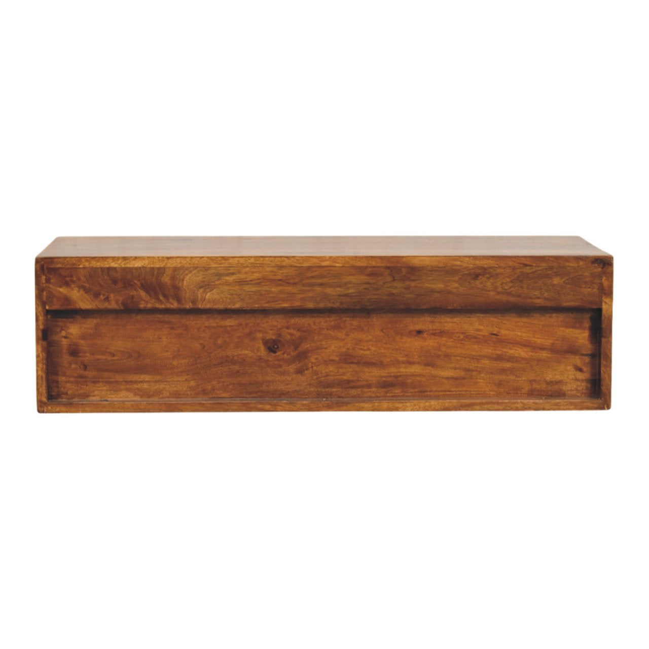 WillowStone Lunar 2 Drawer Chestnut Wall Mounted Media Unit