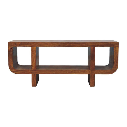 WillowStone Orion Curved Chestnut Media Unit