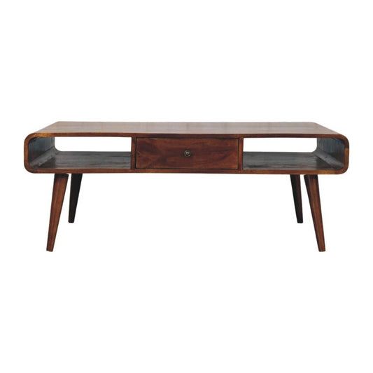 WillowStone Avora 2 Drawer Chestnut Coffee Table