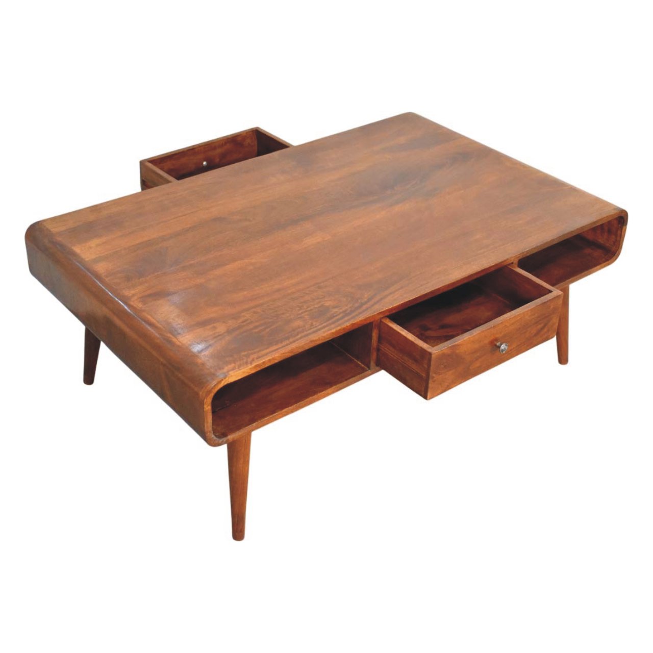 WillowStone Avora 2 Drawer Chestnut Coffee Table