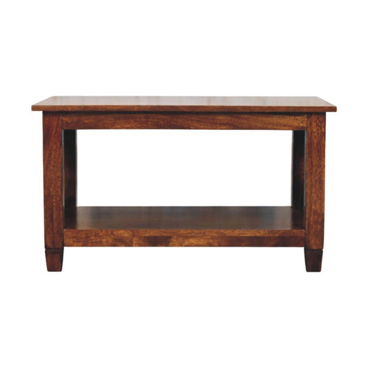 WillowStone Belmont X-Frame Chestnut Coffee Table