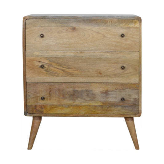 WillowStone Curved Oak-ish Chest