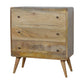 Curved Chest - Oak Finish