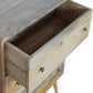 Curved Chest - Oak Finish