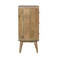 Curved Chest - Oak Finish