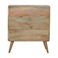 Curved Chest - Oak Finish