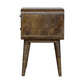 Curved Nightstand - Grey Finish