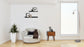 Curved Nightstand - Chestnut Finish