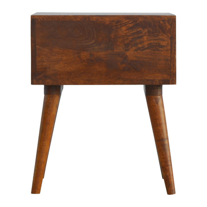 Geo Brass Inlay Nightstand