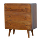 Curved Chest - Chestnut Finish