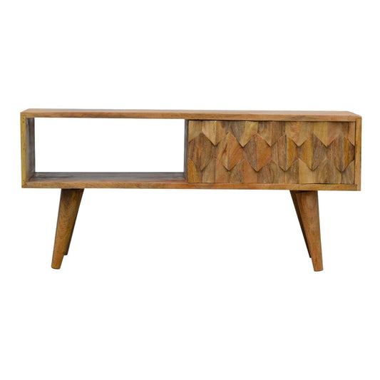 WillowStone Pineapple Carve Sliding Media Unit