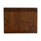 Floating Curved Nightstand - Chestnut Finish