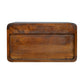 Floating Curved Nightstand - Chestnut Finish
