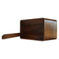Floating Curved Nightstand - Chestnut Finish