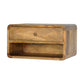 Floating Open-Slot Nightstand