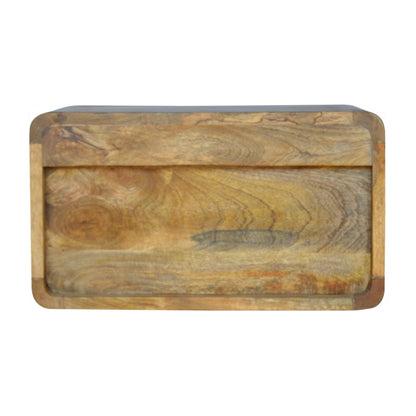 Floating Curve Open Slot Nightstand
