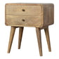 Curved Nightstand - Oak Finish