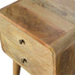 Curved Nightstand - Oak Finish