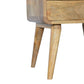 Curved Nightstand - Oak Finish