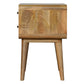 Curved Nightstand - Oak Finish