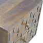 Carved Nightstand - Chestnut Finish