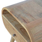 Open-Slot Circular Nightstand