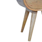 Open-Slot Circular Nightstand