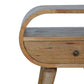 Open-Slot Circular Nightstand