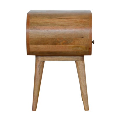 Circular Open Slot Nightstand