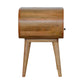 Open-Slot Circular Nightstand