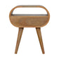 Open-Slot Circular Nightstand