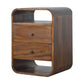 2-Drawer Nightstand - Chestnut Finish