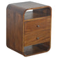 2-Drawer Nightstand - Chestnut Finish