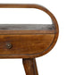 Circular Nightstand - Chestnut Finish
