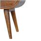 Circular Nightstand - Chestnut Finish