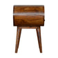 Circular Nightstand - Chestnut Finish