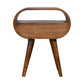 Circular Nightstand - Chestnut Finish
