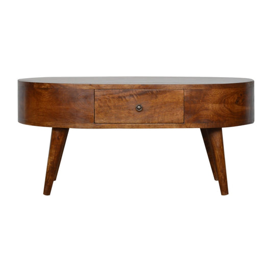 WillowStone Chestnut Rounded Coffee Table
