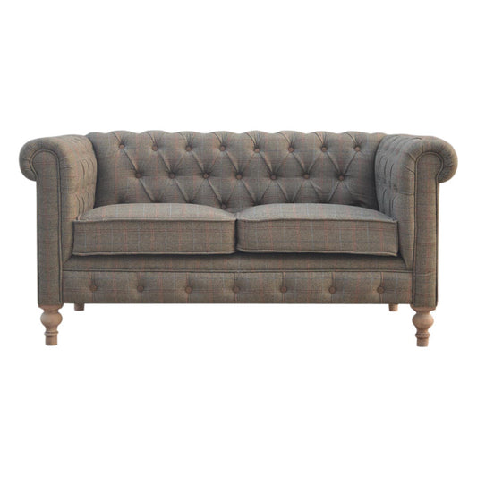 WillowStone Multi Tweed 2 Seat Chesterfield